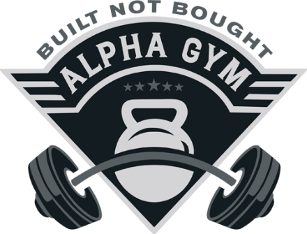 Alpha Gym Black Logo
